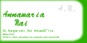 annamaria mai business card